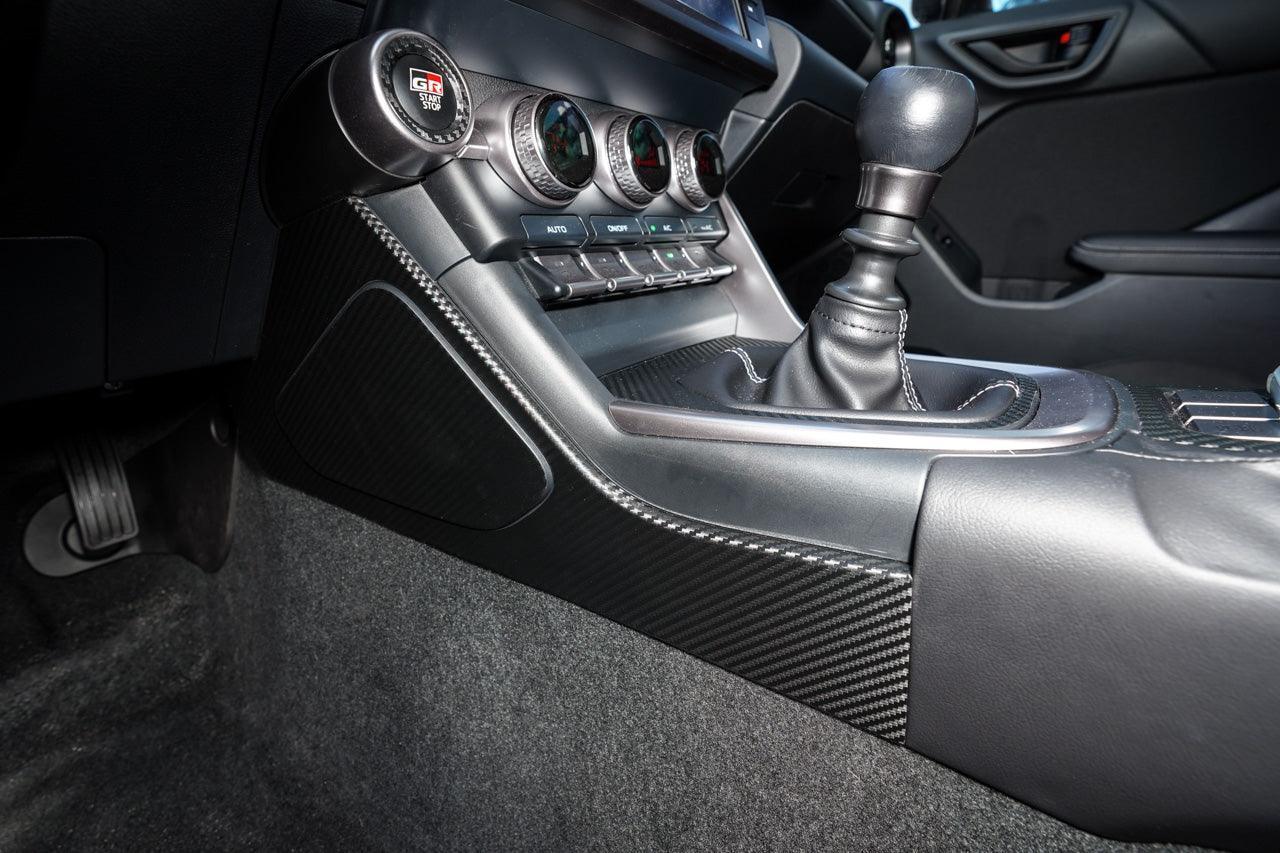 Center Console Side Trim Protector 3D Carbon Overlays - 2022 BRZ / GR86