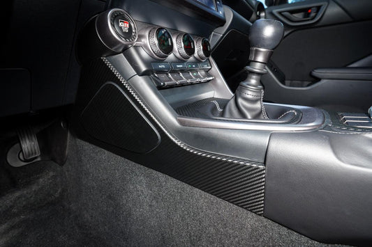 Center Console Side Trim Protector 3D Carbon Overlays - 2022 BRZ / GR86