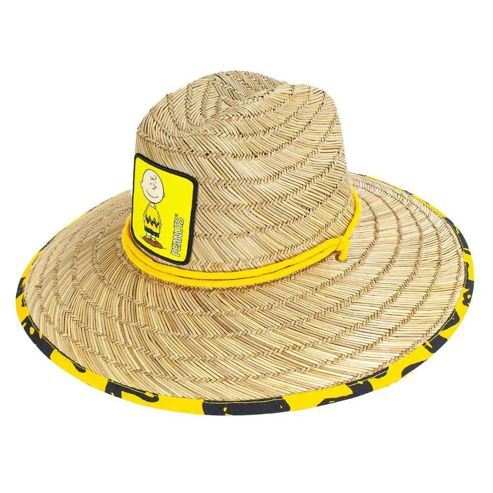 Peter Grimm Peanuts Charlie - Rye Straw Lifeguard Hat