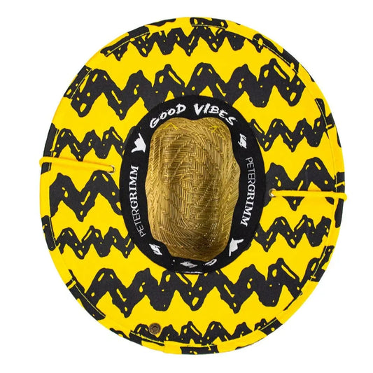 Peter Grimm Peanuts Charlie Junior - Childrens Straw Lifeguard Hat