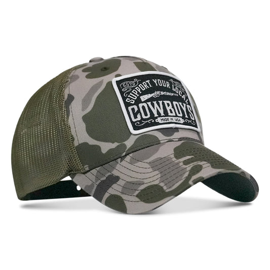 Support Your Local Cowboys Patch Snapback Hat