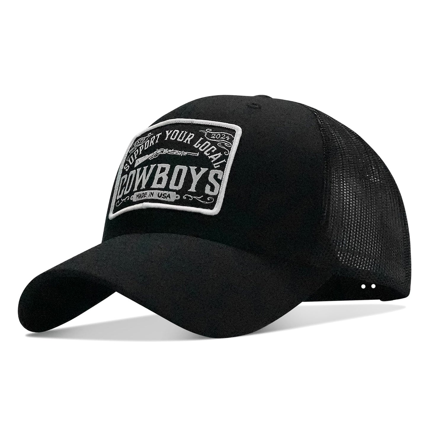 Support Your Local Cowboys Patch Snapback Hat