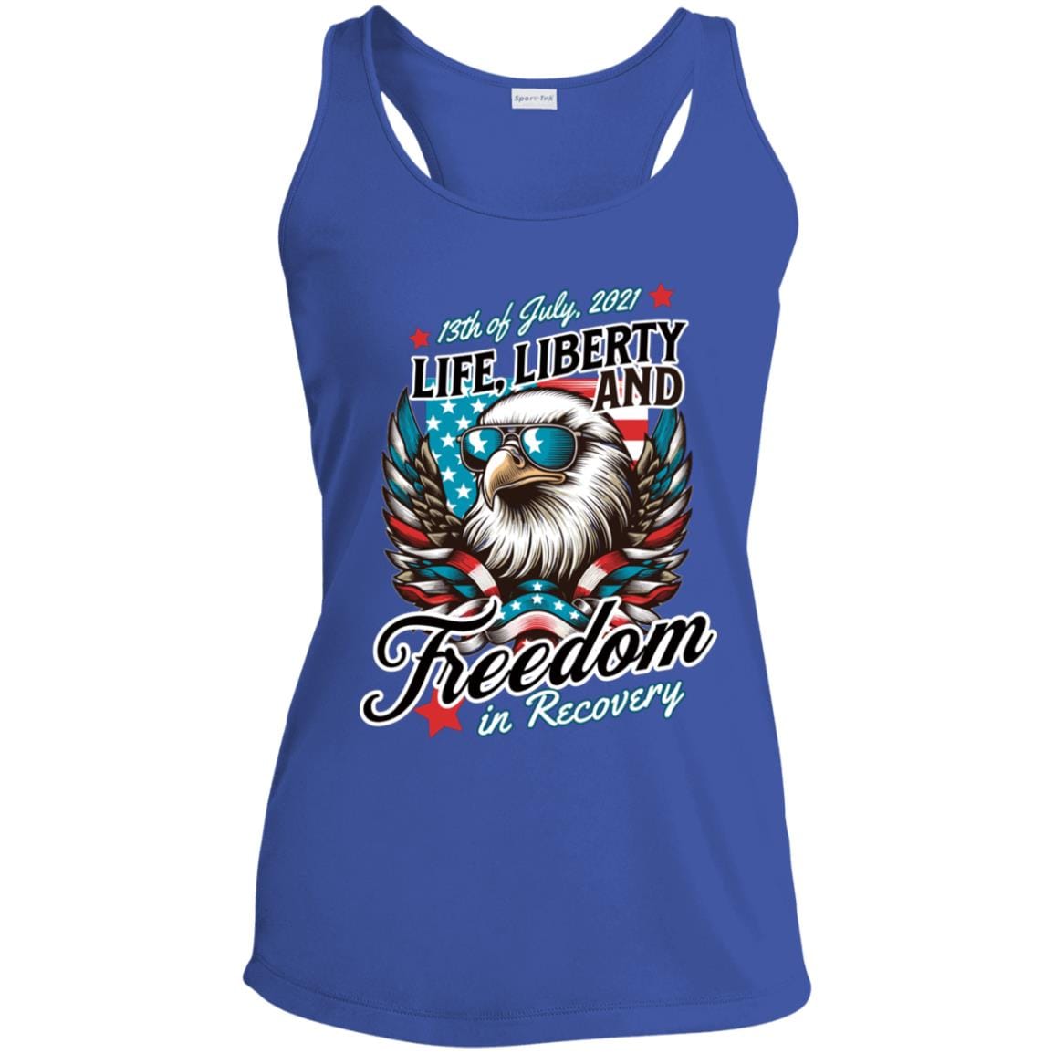 Custom Womens Recovery Tank | Inspiring Sobriety |  Life, Liberty & Freedom