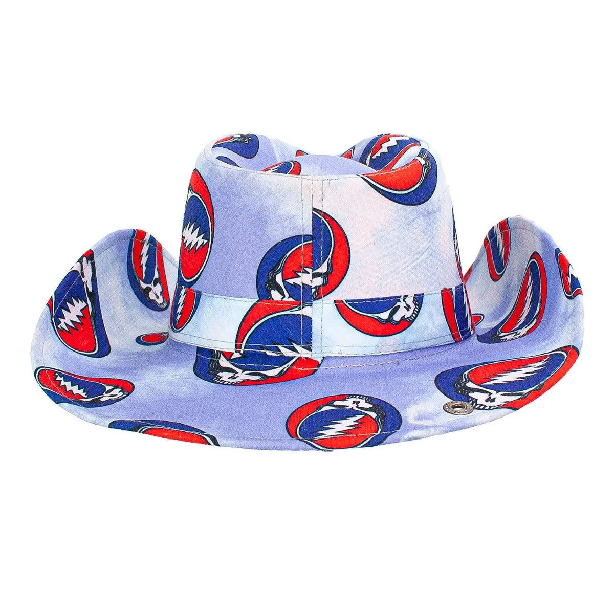 Peter Grimm Grateful Dead SYF (Steal Your Face) Drifter - Cotton Cowboy Hat