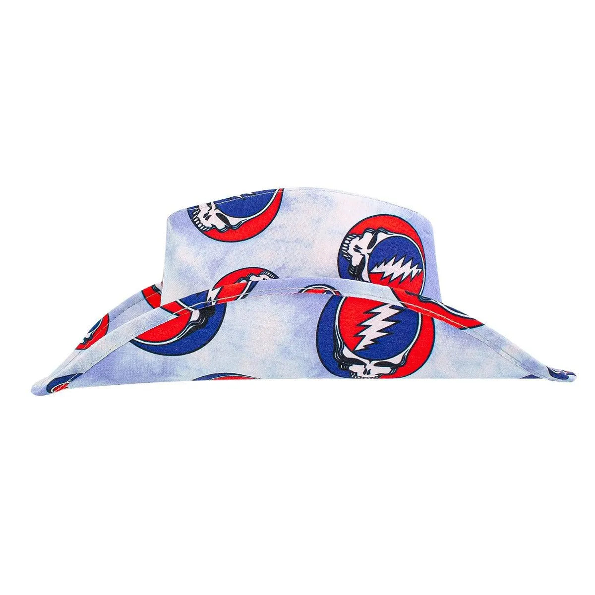 Peter Grimm Grateful Dead SYF (Steal Your Face) Drifter - Cotton Cowboy Hat