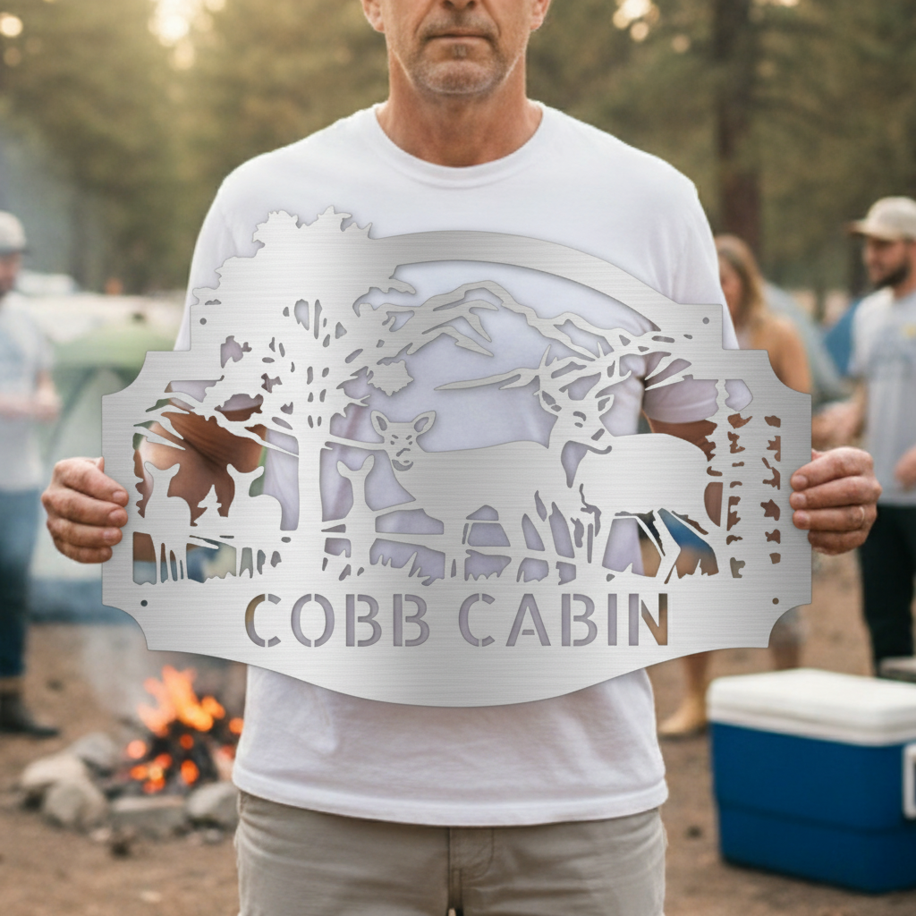 Name Metal Sign - Custom Metal Sign, Anniversary/Wedding/Housewarming/Christmas Gift