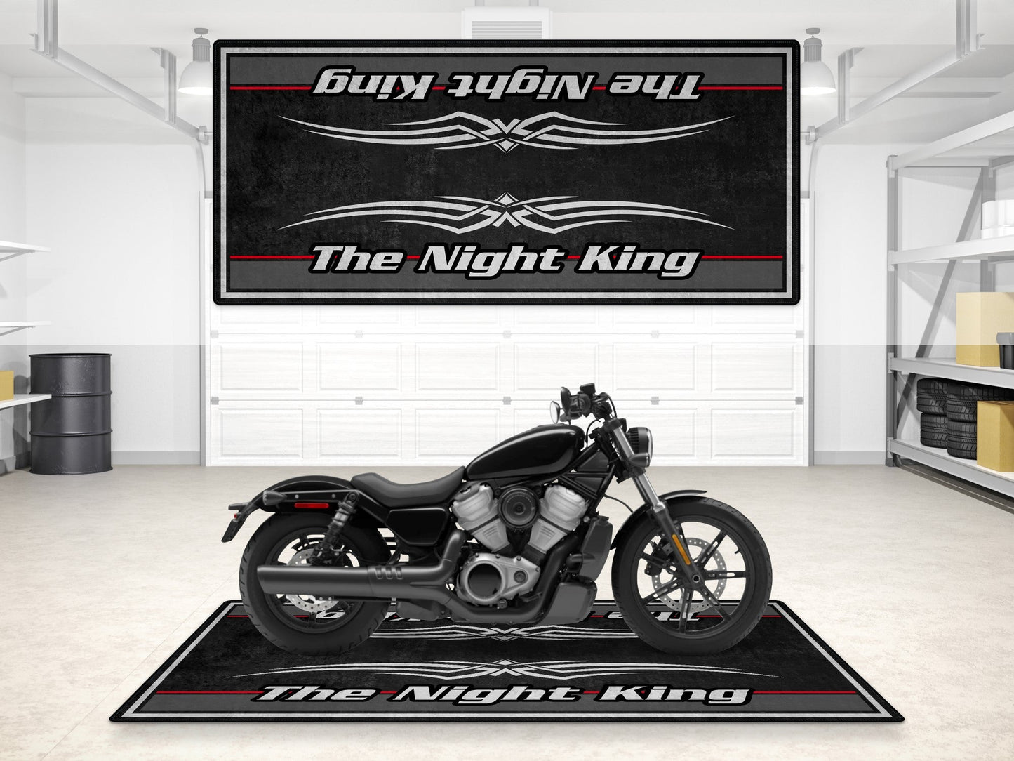 MPM Motorcycle Mat for Cruiser Motorcycle "The Night King" - MM7300