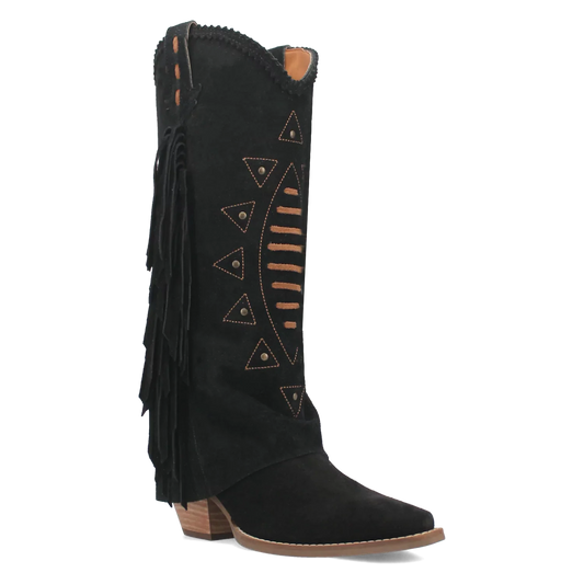 Dingo Spirit Trail  - Women's Suede Leather Cowgirl Boots