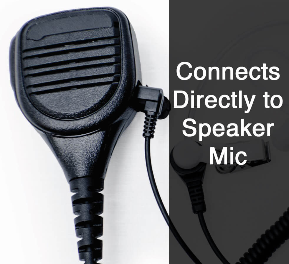 Listen Only 2.5mm Tactical Acoustic Tube Earpiece - Harris, M/A Com, Otto, Tait - Connects To Speaker Mic