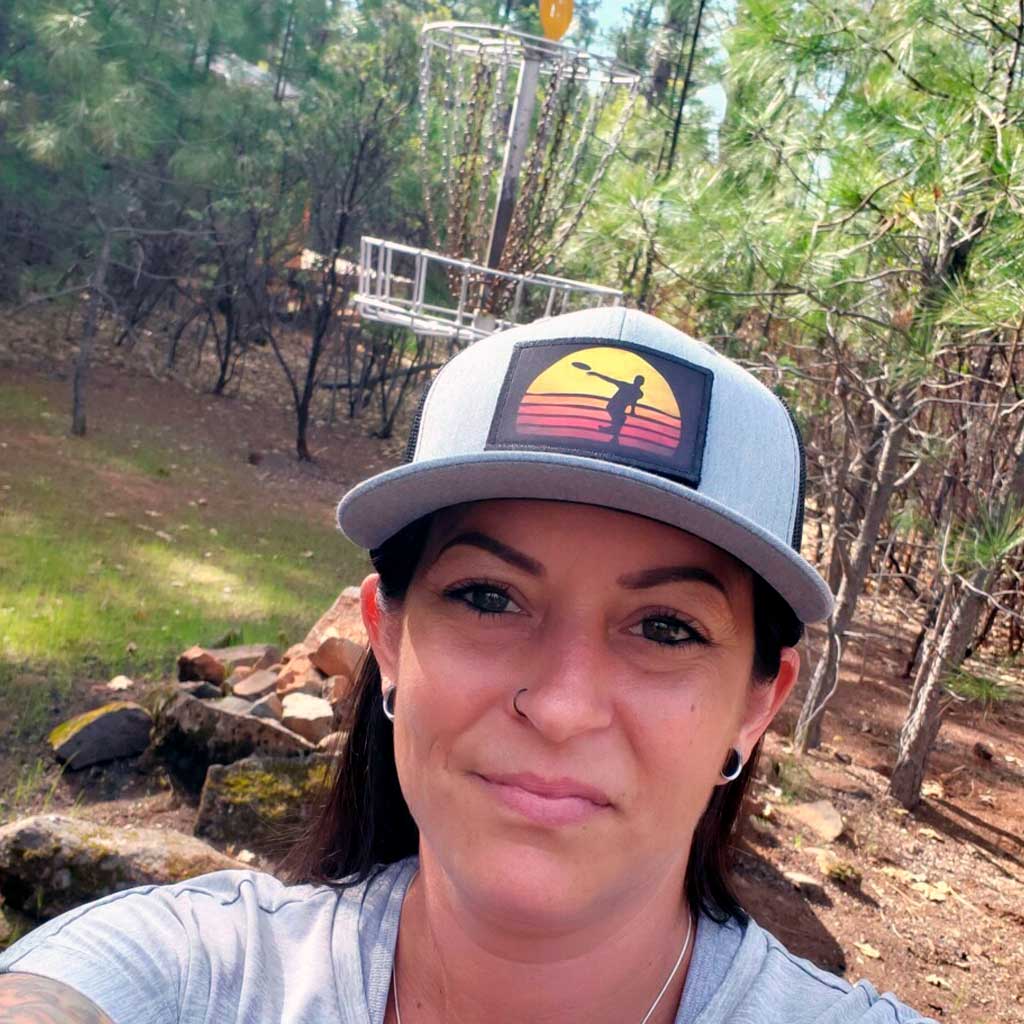 Disc Golf - Sunset - Removable Patch