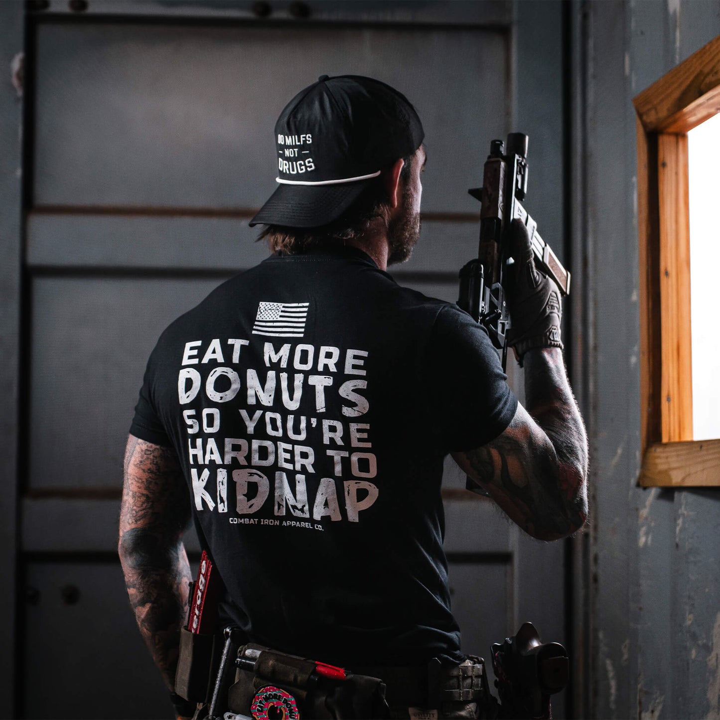 Eat More Donuts So You're Harder To Kidnap Men's T-Shirt