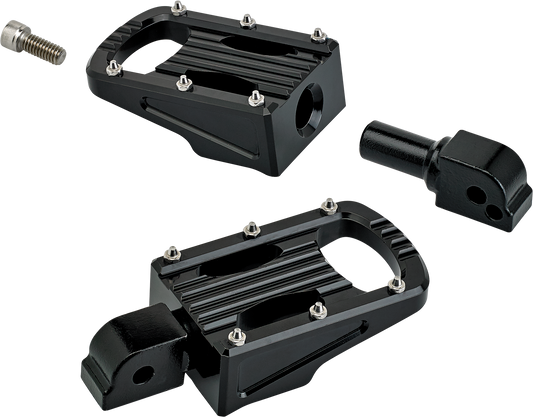 BILTWELL Punisher Footpeg - Passenger - Black - M8 7005-203-04