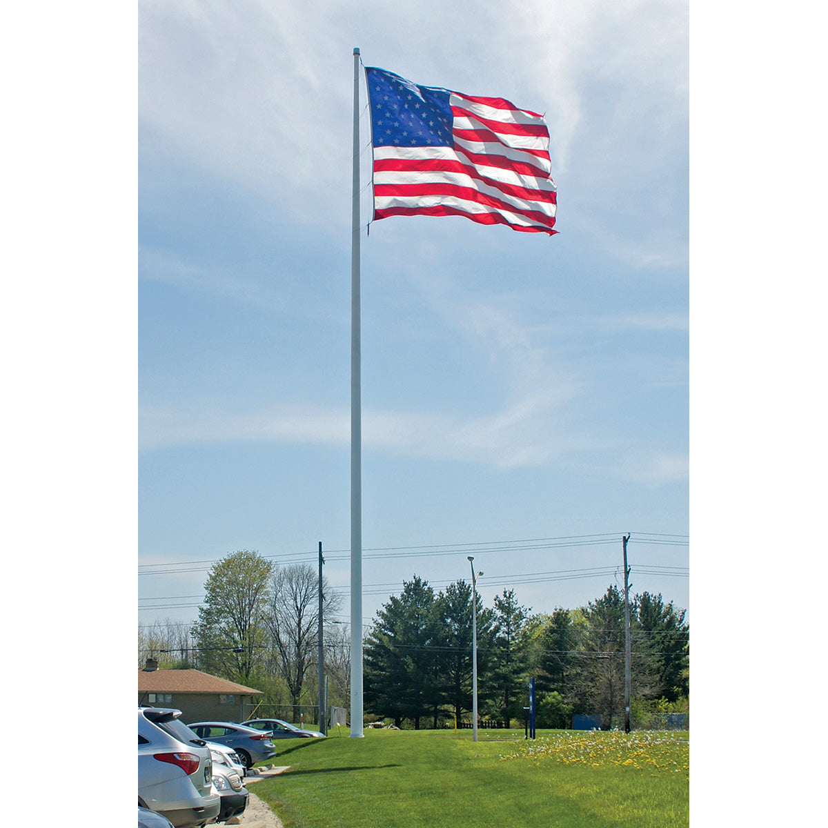 Aluminum Flagpole - Internal Rope Cam Cleat - Heavy Duty, Lifetime Warranty - Made in USA