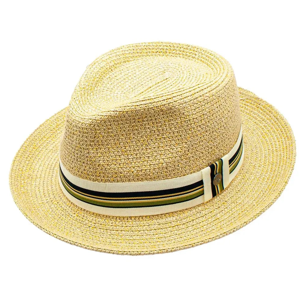 Peter Grimm Gatsby - Straw Fedora Hat
