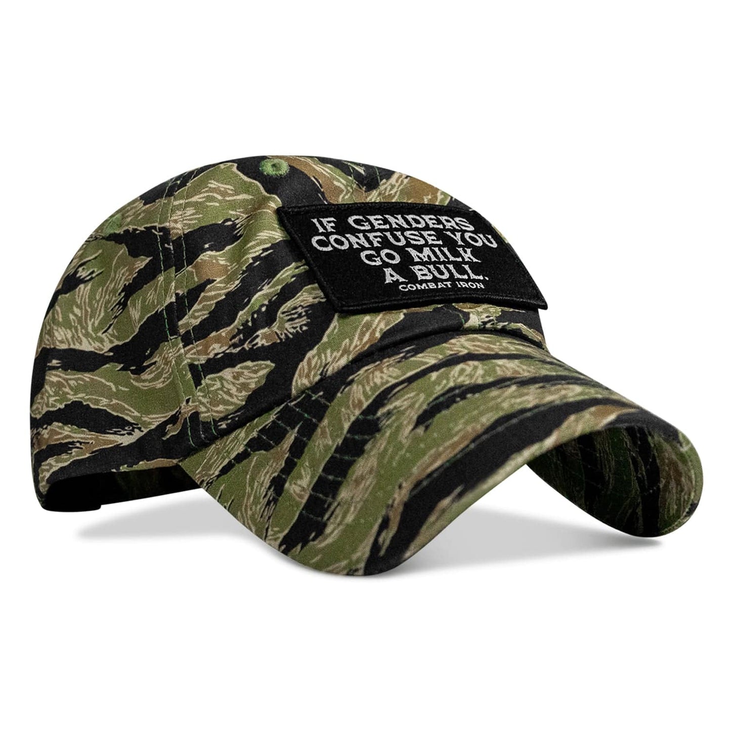 If Genders Confuse You Go Milk A Bull Patch Ripstop Tactical Hat