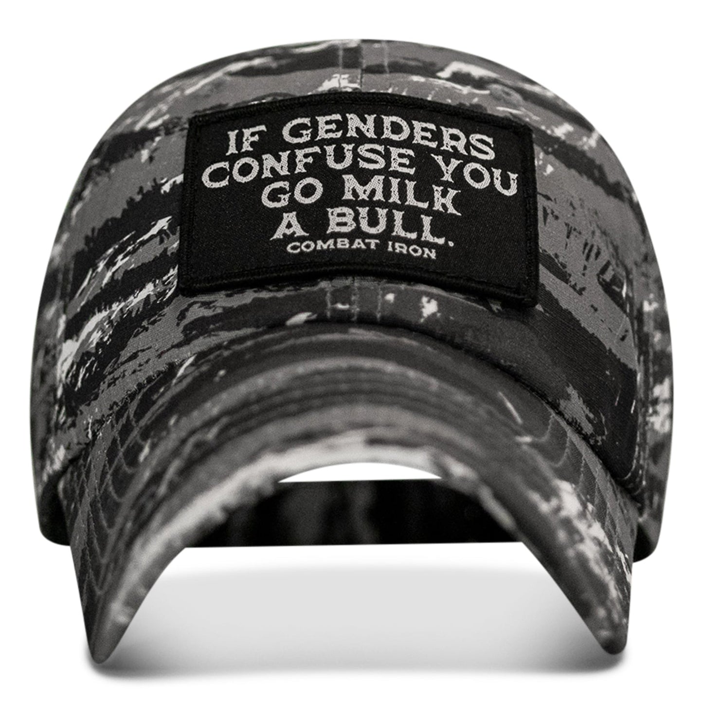 If Genders Confuse You Go Milk A Bull Patch Ripstop Tactical Hat