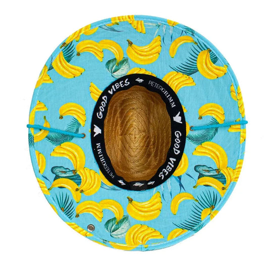 Peter Grimm Go Bananas - Rye Straw Lifeguard Hat