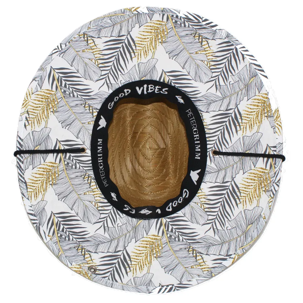 Peter Grimm Gold Leaf - Rye Straw Lifeguard Hat