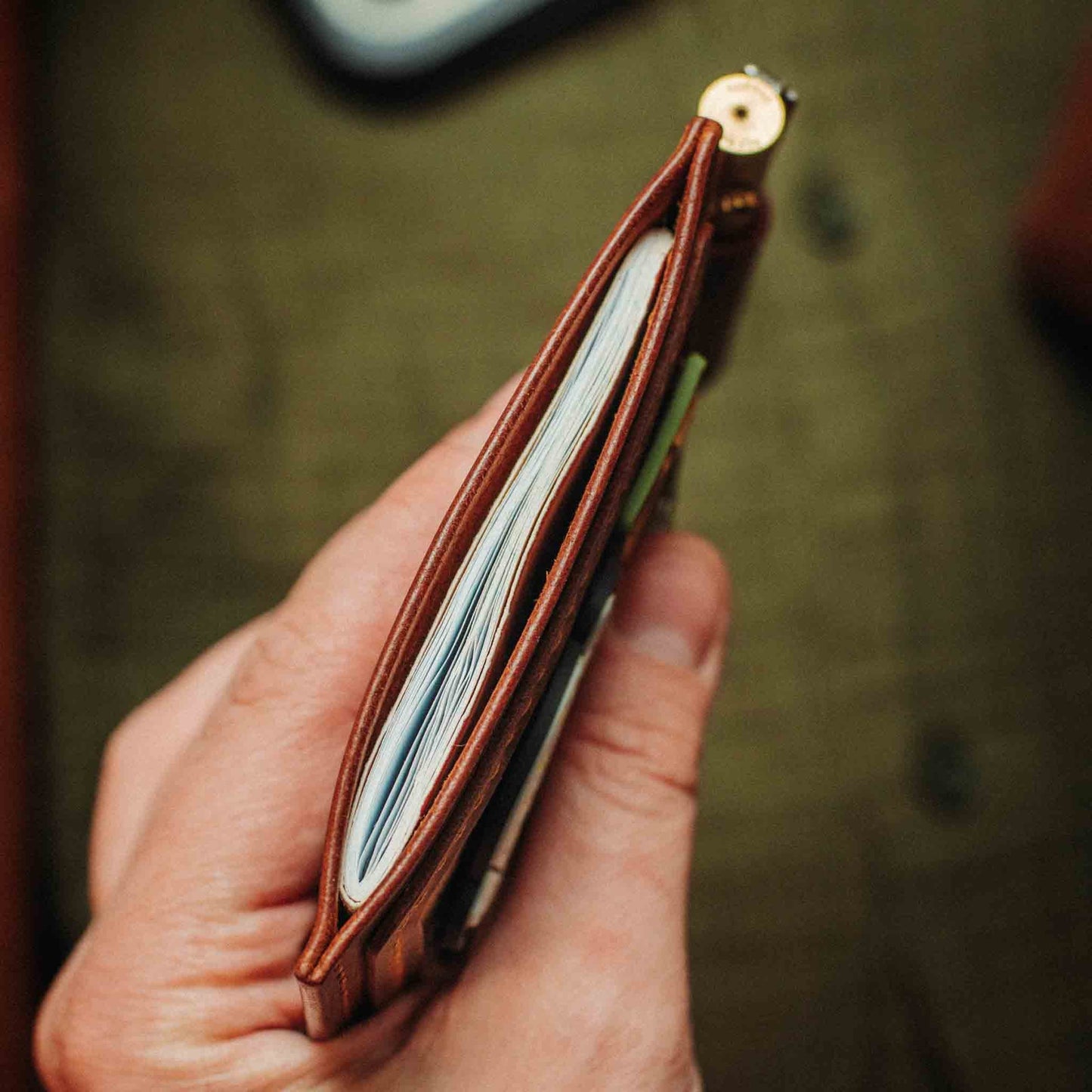 Velcro Journal Cover - Helmsman | Leather Field Notes Holder | Patch Display