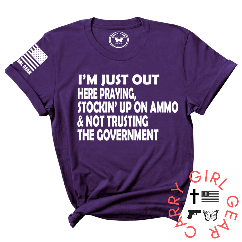 I'M JUST OUT HERE Tee