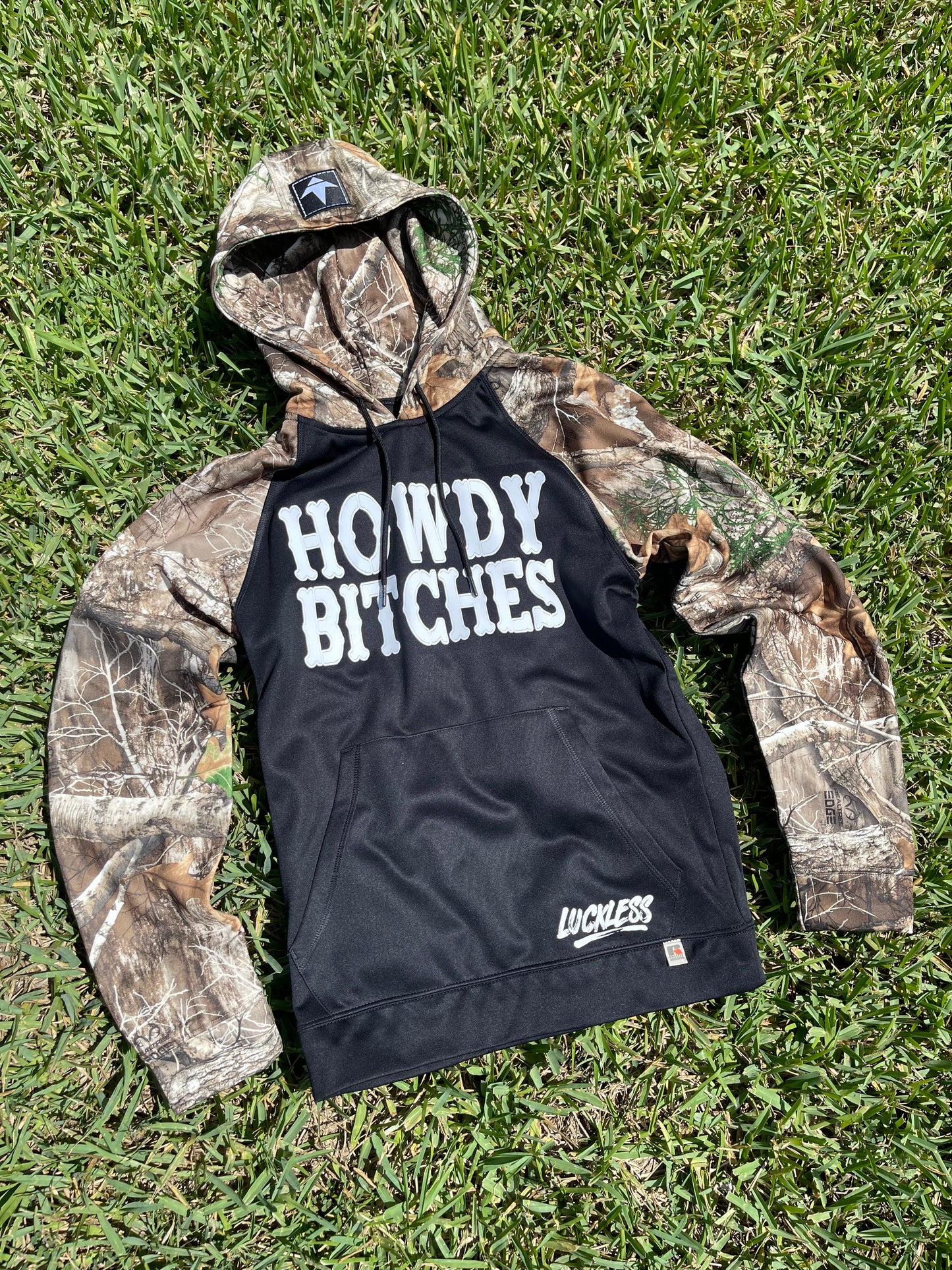 Howdy B*tches Realtree Blocked Hoodie