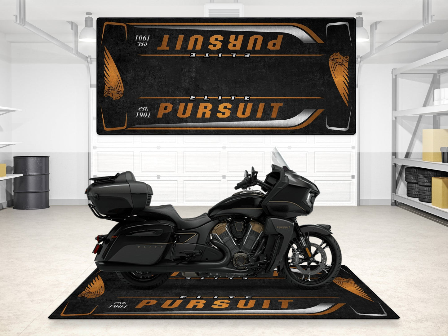 MPM Motorcycle Mat for Indian Pursuit Elite - MM7340