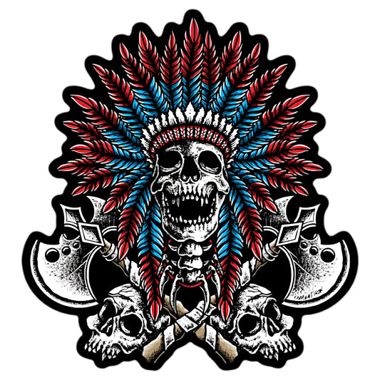 Warrior Spirit Indian Head Decal