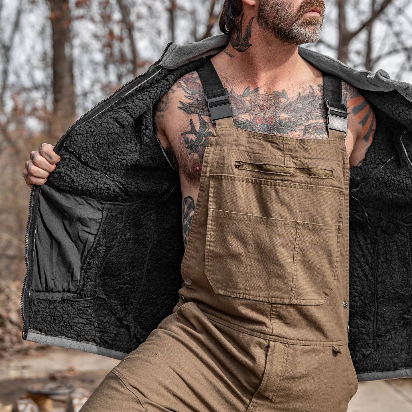 Plush Men's Winter Jacket