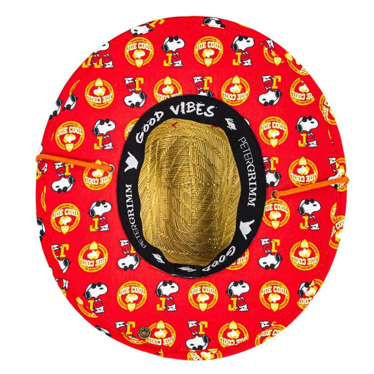 Peter Grimm Peanuts Joe Cool Junior - Childrens Straw Lifeguard Hat