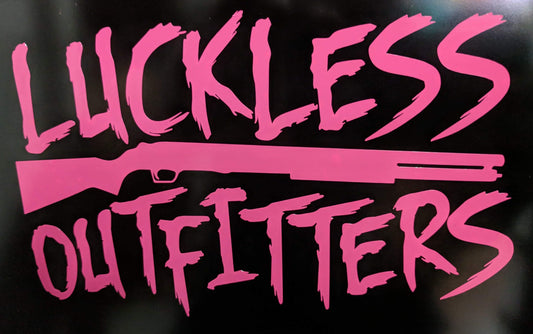 Luckless Outfitters Shotgun Hot Pink Decal