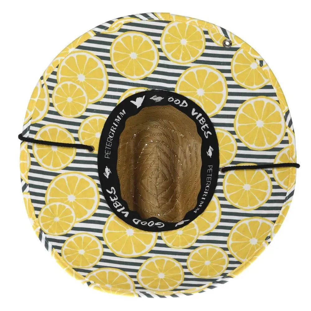 Peter Grimm Lemonade Lifeguard - Rye Straw Lifeguard Hat