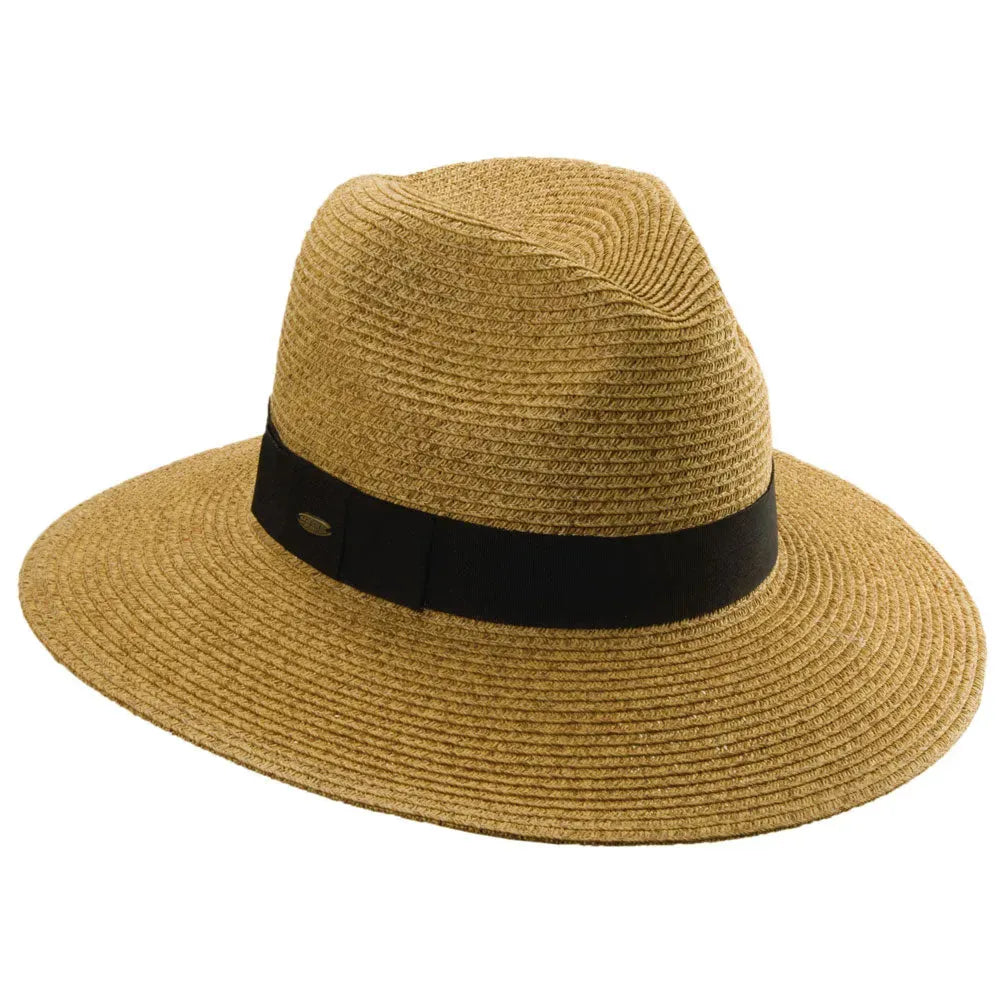 Scala Malabar- Straw Fedora Hat