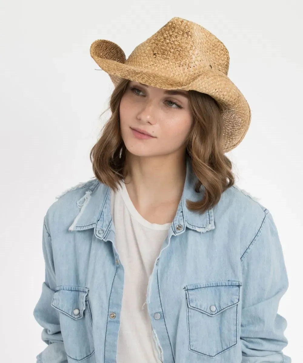 Peter Grimm Maverick - Straw Cowboy Hat