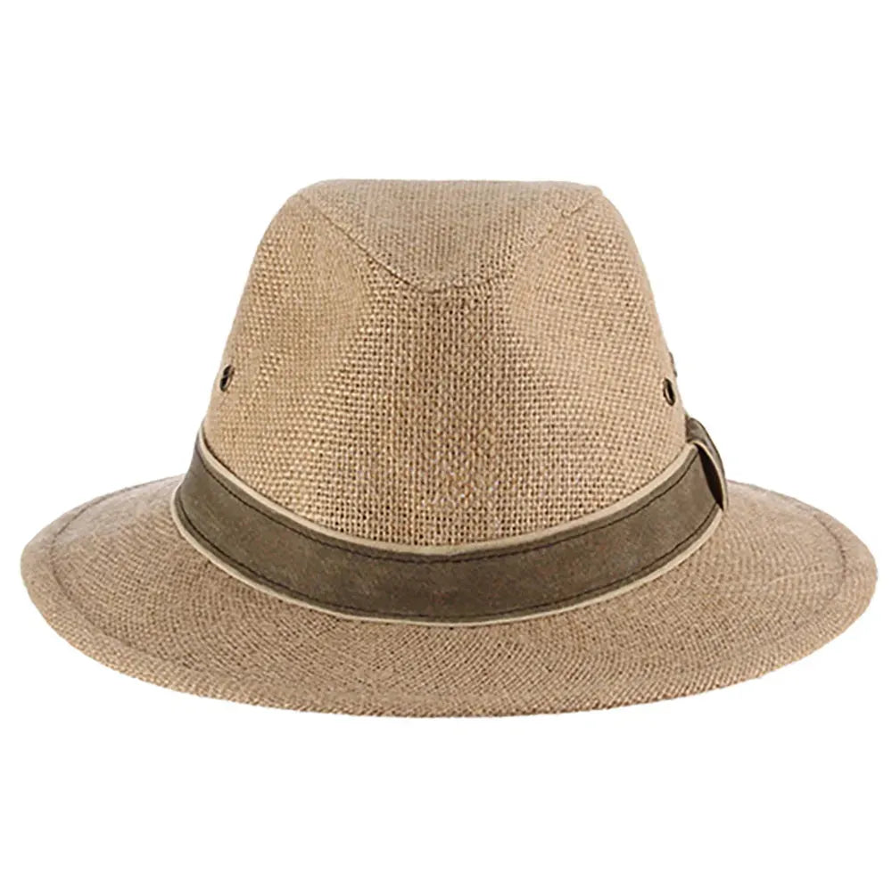 Dorfman Pacific Onshore - Hemp Straw Outback Fedora Hat