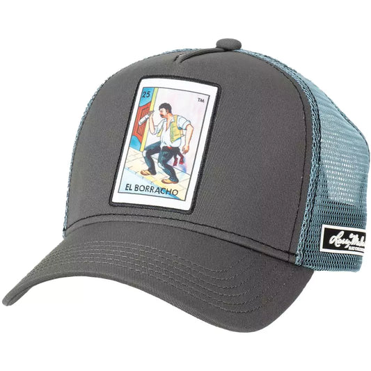 Larry Mahan's La Loteria El Borracho (Grey/Blue) - Trucker Cap