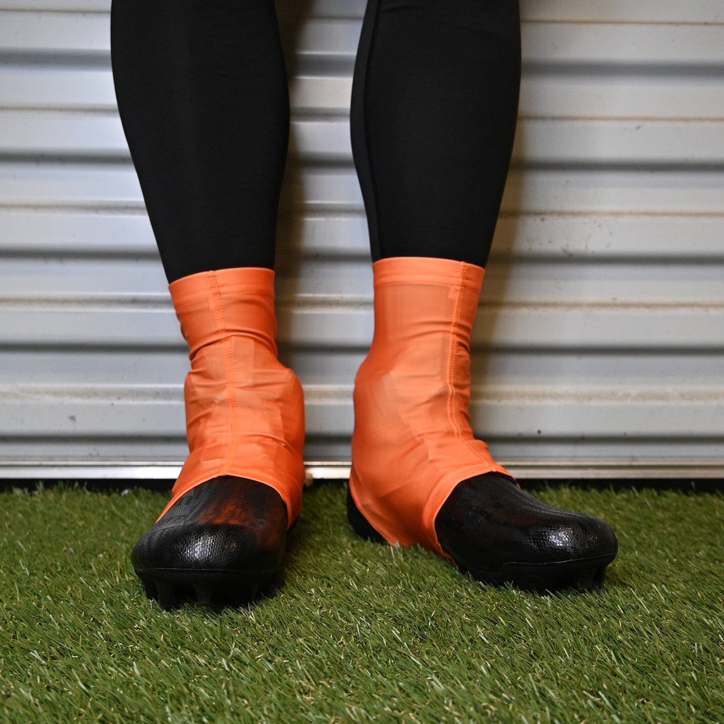 Orange Cleat Covers (Spats)