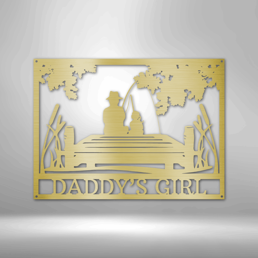 Daddy Daughter Memorial Personalized Gifts - Custom Metal Sign