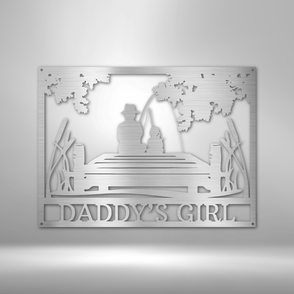 Daddy Daughter Memorial Personalized Gifts - Custom Metal Sign