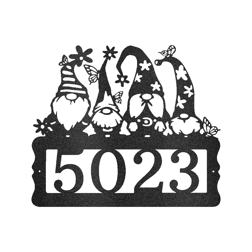 Gnome Address Personalized Gifts - Custom Metal Sign