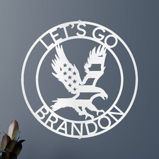 Let's Go Brandon Personalized Gifts - Custom Metal Sign