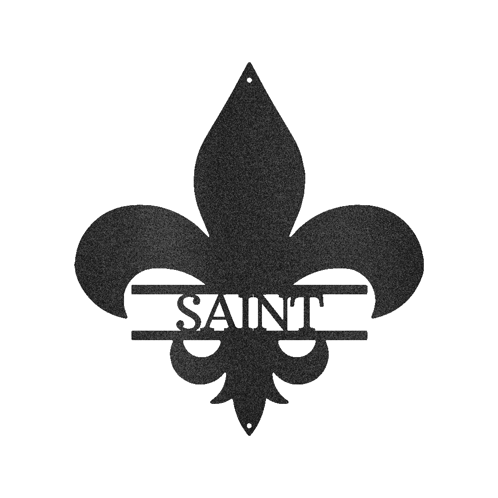 Classic Fleur De Lis Personalized Gifts - Custom Metal Sign