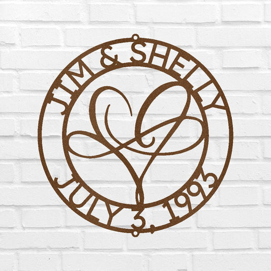 Infinite Love Personalized Gifts - Custom Metal Sign