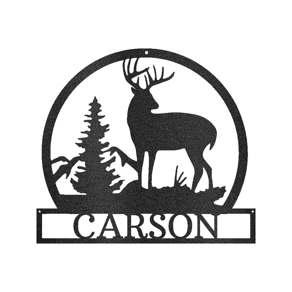 Outdoor Buck Personalized Gifts - Custom Metal Sign