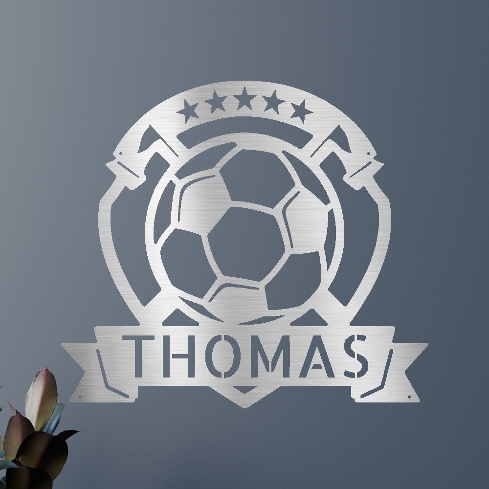 Soccer Plaque Personalized Gifts - Custom Metal Sign