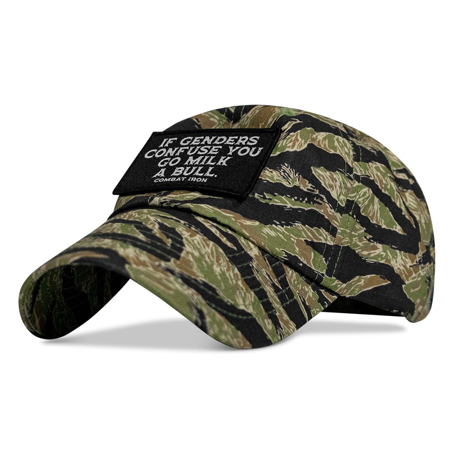 If Genders Confuse You Go Milk A Bull Patch Ripstop Hat