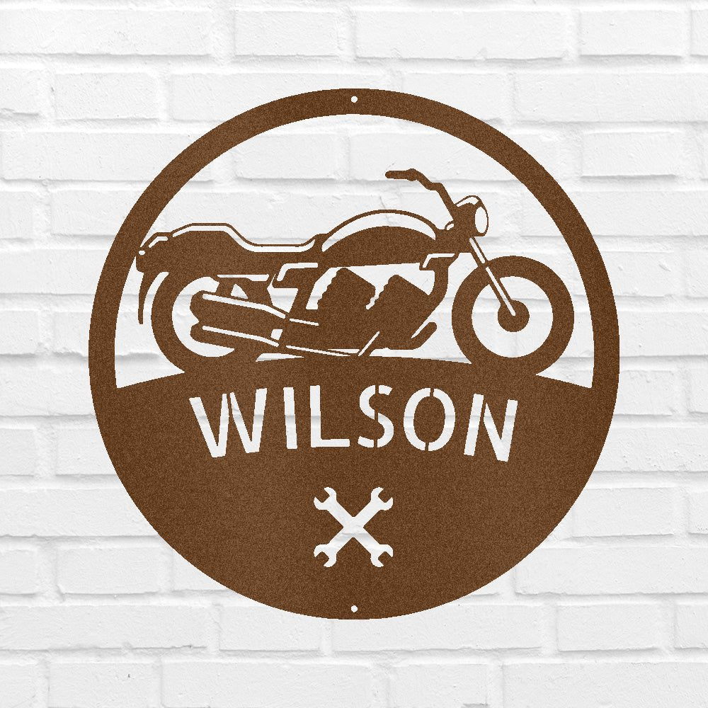 Motorcycle Personalized Gifts - Custom Steel Sign