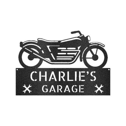 Motorcycle Decor - Custom Steel Sign