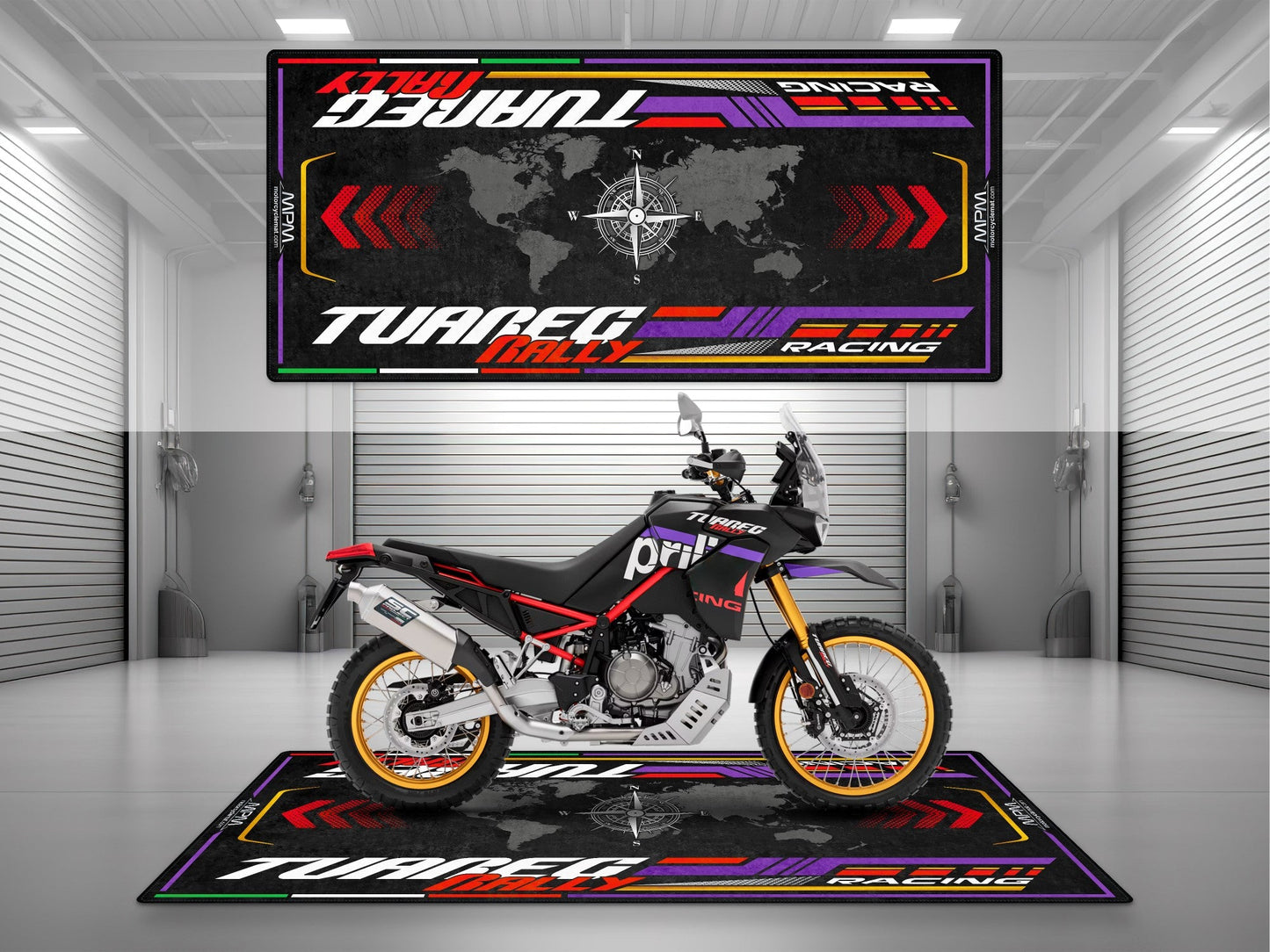 MPM Motorcycle Mat for Aprilia Tuareg Rally 660 - MM4154