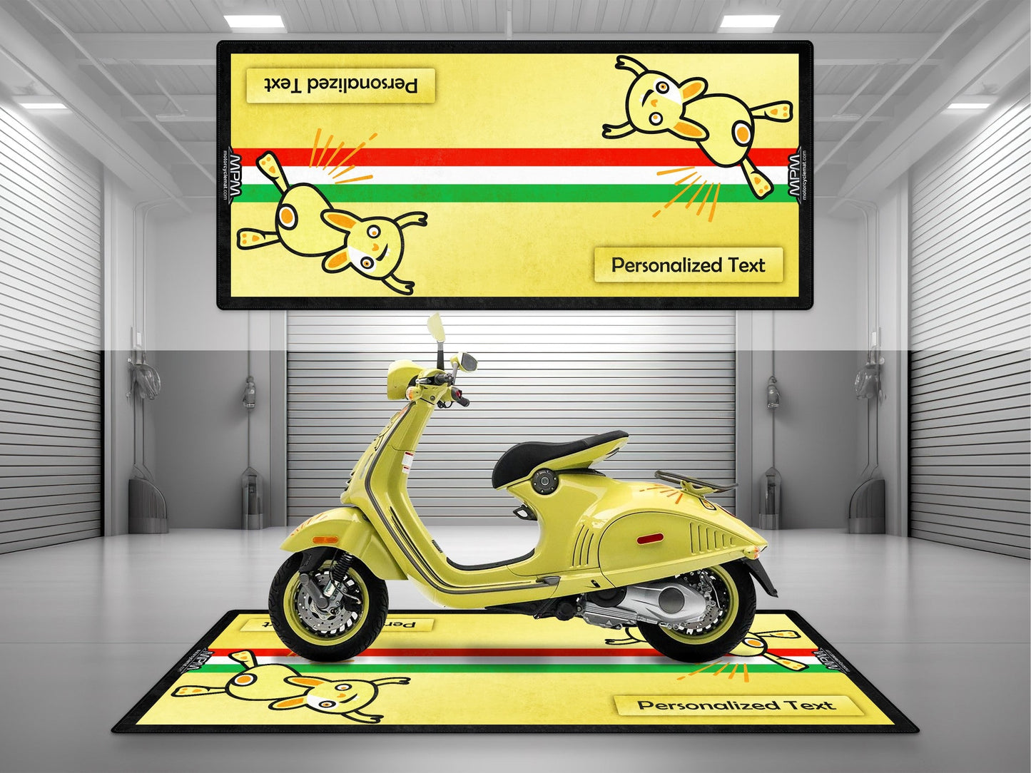 MPM Motorcycle Mat for Vespa Bunny Design - U1102