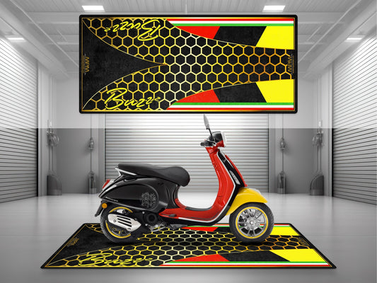 MPM Motorcycle Mat for Vespa Buzzz Design - U1101